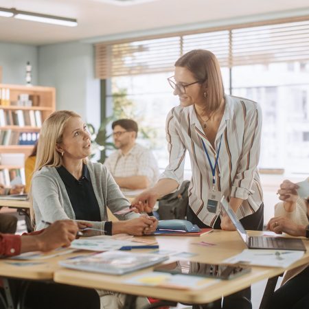 Diverse Group of Multiethnic Young and Senior Adults Finding a S